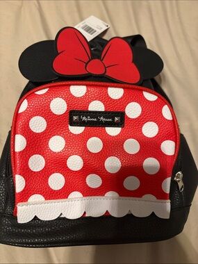 Disney Minnie Mouse Red & White Polka Dot  Backpack